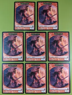 8 Soldier Token (Red) Theros Magic the Gathering MTG 8 - Image 1