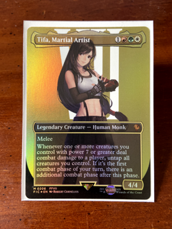 Tifa, Martial Artist (Borderless) (Foil) (FIC206) MTG Commander Final Fantasy - Image 1