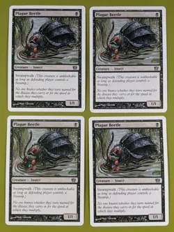 Plague Beetle x4 Eighth Edition 8th 4x Playset Magic the Gathering MTG - Image 1