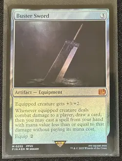 Buster Sword 255 Mythic Foil Final Fantasy MTG - Image 1