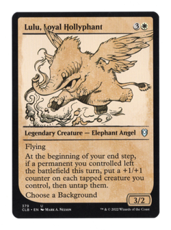 MTG-Lulu, Loyal Hollyphant Showcase-Battle for Baldur's Gate--Near Mint-NonFoil - Image 1