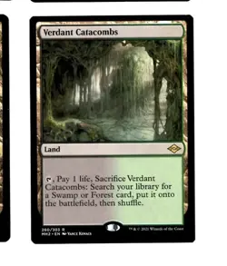 1x Verdant Catacombs Modern Horizons 2 LP mtg - Image 1
