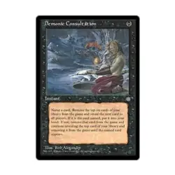 WOTC MtG Ice Age Demonic Consultation (U) NM - Image 1