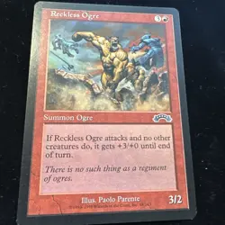 RECKLESS OGRE - MTG Magic the Gathering Card - Exodus - Common - Image 1