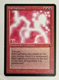 Vintage Ball Lightning NM MTG The Dark Regular - Image 1