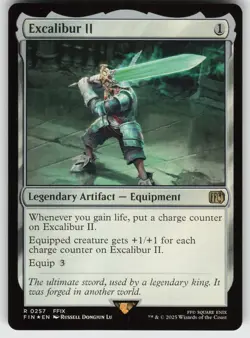 Excalibur II Foil R FINAL FANTASY 257 MTG - Image 1