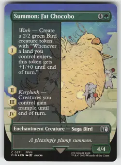 Summon: Fat Chocobo (Borderless) Foil C FINAL FANTASY 371 MTG - Image 1