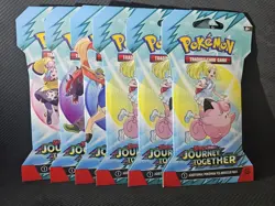 6x Pokemon Journey Together Sleeved Booster Packs (LOT OF 6) - Image 1