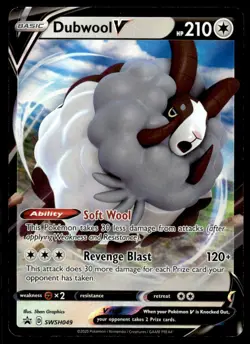 Pokemon TCG SWSH: Sword & Shield Promo Cards #SWSH049 Dubwool V NM - Image 1