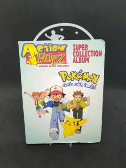 1999 Pokemon Artbox Action Flipz Premier Edition Complete Set Of 1-40 W/ Binder - Image 1