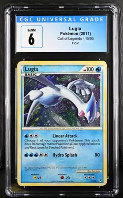 Pokemon - Lugia Pokemon (2011) Call of Legends 15/95 CGC 6 Double Swirl - Image 1