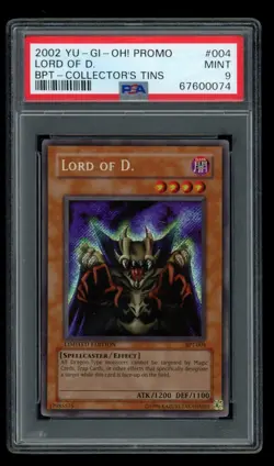 Yugioh Lord Of D Promo Collector's Tins BPT-004 PSA 9 - Image 1