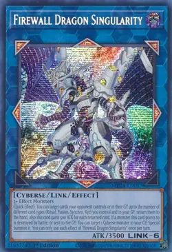 Yugioh! Firewall Dragon Singularity - MP24-EN087 - Prismatic Secret Rare - 1st E - Image 1