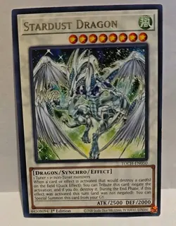 YUGIOH STARDUST DRAGON TOCH RARE 1ST EDITION LIGHT PLAYED - Image 2
