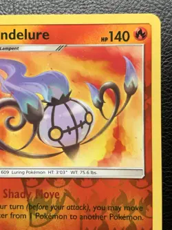 Chandelure 13/145 Reverse Holo Guardians Rising Rare Pokemon TCG Card NM - Image 3