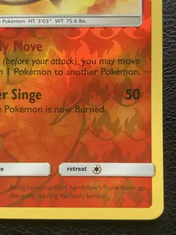 Chandelure 13/145 Reverse Holo Guardians Rising Rare Pokemon TCG Card NM - Image 4