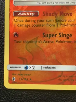 Chandelure 13/145 Reverse Holo Guardians Rising Rare Pokemon TCG Card NM - Image 5