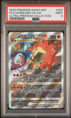 PSA 9 MINT Charizard VSTAR SWSH262 2022 Pokemon Promo Card Graded Card - Image 1
