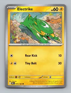 (2x PlaySet) Electrike 075/182 SV10: Destined Rivals Non Holo Pokemon NM/NP Card - Image 1