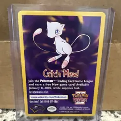 1999 Pokemon Promo Card “Catch Mew" WOTC "Pokemon The First Movie" - Image 1