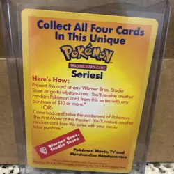 1999 Pokemon Promo Card “Catch Mew" WOTC "Pokemon The First Movie" - Image 2