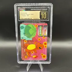 POP2 CGC Pristine Charmander VS Bulbasaur No.4 Topsun Pokemon Card Japanese 1997 - Image 1