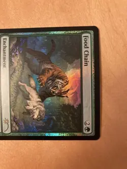 Magic the Gathering Promo Food Chain Foil Used Card Collectible - Image 2