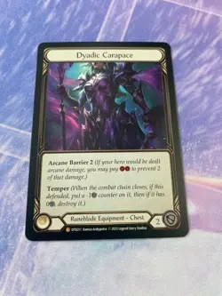 Dyadic Carapace Foil Rainbow ColdFoil Flesh and Blood Card - Image 1
