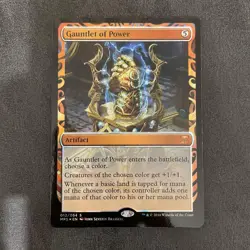MTG Magical Gauntlet Foil Full Glossy Collectible Card Game Used - Image 1