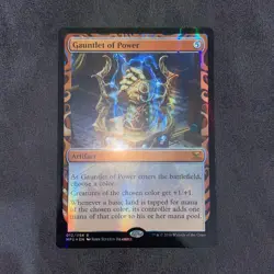 MTG Magical Gauntlet Foil Full Glossy Collectible Card Game Used - Image 3