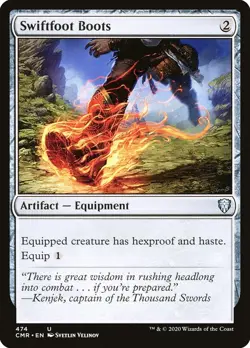 MTG - Swiftfoot Boots - Commander Legends - X1 - (NM) - - Image 1