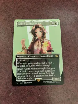 Aerith Gainsborough Borderless Final Fantasy MTG NON FOIL Rare - Image 1