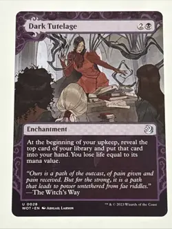 MTG Wilds of Eldraine: Enchanting Tales Dark Tutelage 0028 NM - Image 1