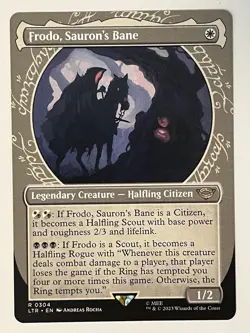 Frodo, Sauron's Bane Showcase The Lord of the Rings Non-Foil Regular MTG - Image 1