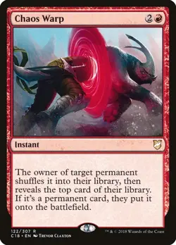 MTG - Chaos Warp - Commander 2018 - X1 - (NM) - - Image 1