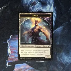 1x Spirit (023) / Cat Double-Sided Token - Commander 2015 MTG - Image 1