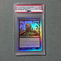 Unhinged MTG Necro-Impotence Foil PSA 8 Collectible Card Used - Image 2