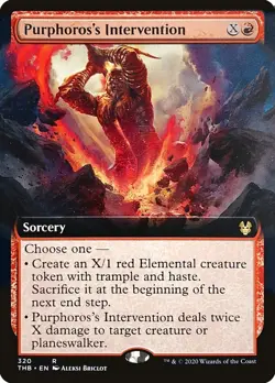 MTG - Purphoros's Intervention (Extended) - Theros: Beyond Death - X1 - (LP) - - Image 1