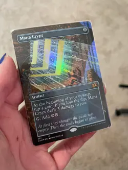 ✨ Mana Crypt (Borderless) Double Masters Foil Near Mint MTG - Image 1