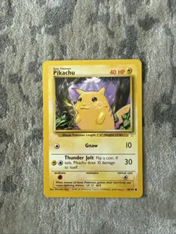 PIKACHU 58/102 E3 STAMPED PROMO POKEMON ENGLISH WOTC ERA PROMO 1999 - Image 1