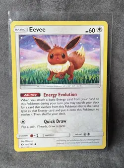Eevee 101/149 SM Base Set Regular Pokemon TCG Lightly Played - Image 1