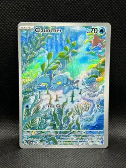 Clauncher 205/198 ILLUSTRATION RARE HOLO Scarlet & Violet Base Set Pokemon Sv01 - Image 1