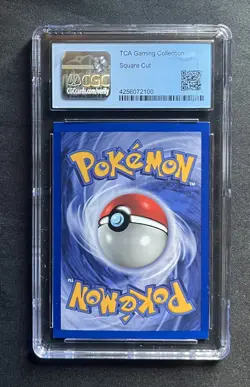 1999 Pokemon Base Set Ninetales #12 Holo Rare ERROR SQUARE CUT CGC 9 MINT - Image 2