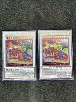 2x Superheavy Samurai Steam Train King BLLR-EN011 Ultra Rare 1st Edition Yugioh - Image 1