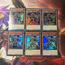 Yugioh! 3x Gen, the Diamond Tiger & 3x Ken, the Warrior Dragon Ultra Rare - MP24 - Image 1
