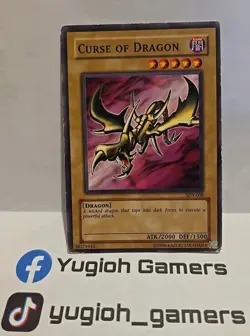 YUGIOH CURSE OF DRAFON SDY UNLIMITED COMMON PLAYED - Image 1