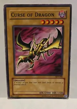 YUGIOH CURSE OF DRAFON SDY UNLIMITED COMMON PLAYED - Image 2