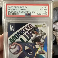 One Piece Dodger's Trading Card Monkey D. Luffy Collectible Card Game PSA 10 Gem - Image 4