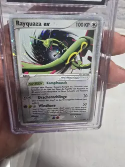 CGC 7 Rayquaza ex Black Star Promo German 039 Holo Pokemon Card POP 1 - Image 3