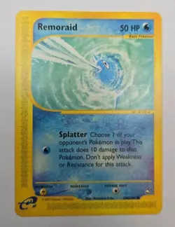 Aquapolis Pokemon REMORAID 105/147 Common Card Near Mint to Excellent - Image 1